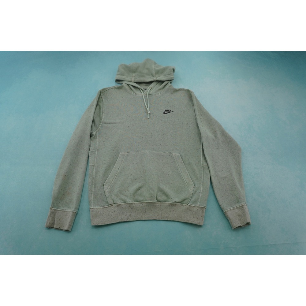 Nike Club Fleece Revival Hoodie Mens S Alligator Green Speckled DQ4663-334